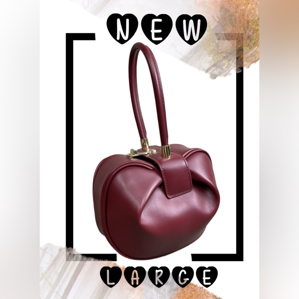 Large Dumpling Nina Bag - Timeless Classic Round Hobo Leather Tote NWT!